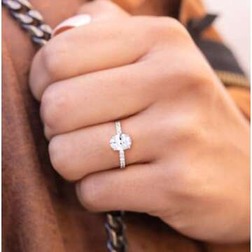 Elegant TIGRADE 1.5CT Bridal Ring Set for Women