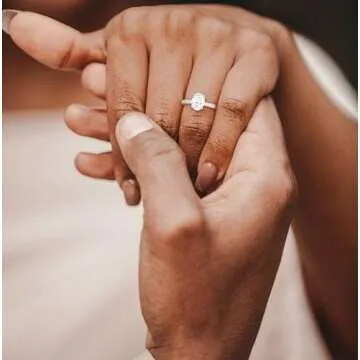 Elegant TIGRADE 1.5CT Bridal Ring Set for Women