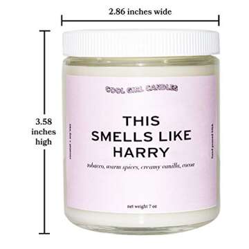 Cool Girl Harry Scented Candle - Eco Friendly Fun Gift