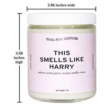 Cool Girl Harry Scented Candle - Eco Friendly Fun Gift