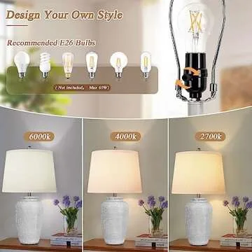 Elegant VerRon Minimalist Resin Table Lamp for Home