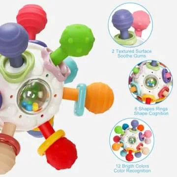 TOHIBEE Baby Montessori Sensory Toys for 0-18 Months