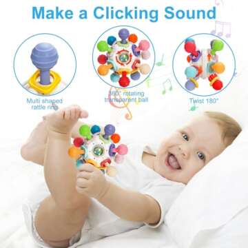TOHIBEE Baby Montessori Sensory Toys for 0-18 Months