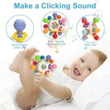 TOHIBEE Baby Montessori Sensory Toys for 0-18 Months