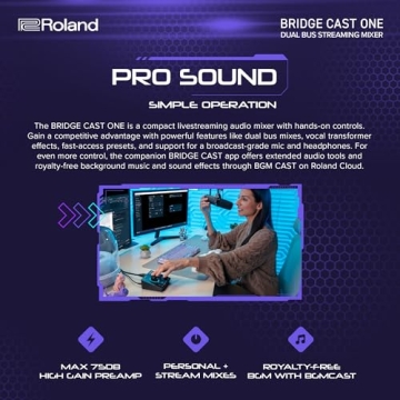 Roland BRIDGE CAST ONE Streaming Mixer for Gamers