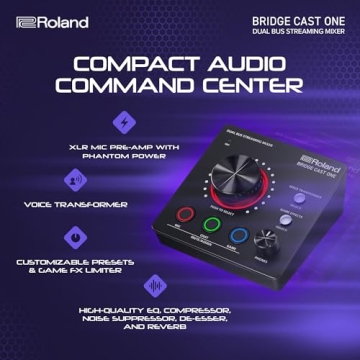 Roland BRIDGE CAST ONE Streaming Mixer for Gamers