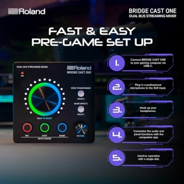 Roland BRIDGE CAST ONE Streaming Mixer for Gamers