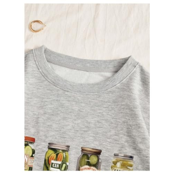 SOLY HUX Women's Oversized Graphic Sweatshirt - Stylish Comfort