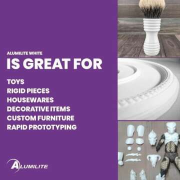 Alumilite Amazing White Two-Part Casting Resin Kit - Ideal for Pouring Small to Large, Durable Pieces, Arts, Crafts, Jewelry and Decorative Pieces, 10 Minute Cure Time (32 Ounce)