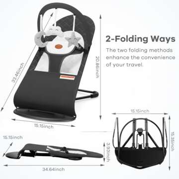 HKAI Portable Baby Bouncer – Safe & Comfortable for Infants