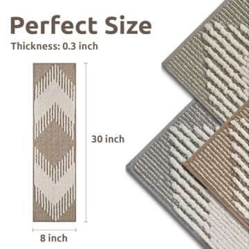 PADOOR 15PC Stair-Treads Non Slip, 3D Peel and Stick Stair Treads for Wooden Steps Indoor, Stair-Car...