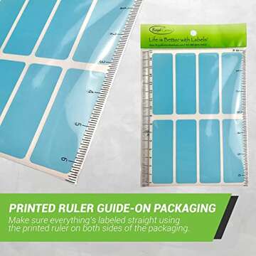 Royal Green Color Coded Rectangular Stickers 120-Pack 3x1 in