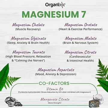 Organixx Magnesium 7 Supplement for Sleep & Muscle Health
