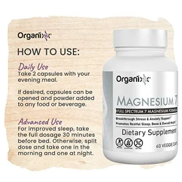 Organixx Magnesium 7 Supplement for Sleep & Muscle Health