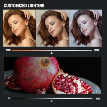 2-Pack LED Photography Lighting Kit, Arsoer 15W Bi-Color Video Light Kit, 2800-6500K LED Light CRI 97+, Studio Light with 70” Tripod Stand for Photography/YouTube/Video Recording/Content Creation