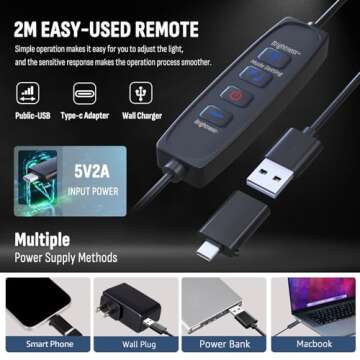 2-Pack LED Photography Lighting Kit, Arsoer 15W Bi-Color Video Light Kit, 2800-6500K LED Light CRI 97+, Studio Light with 70” Tripod Stand for Photography/YouTube/Video Recording/Content Creation