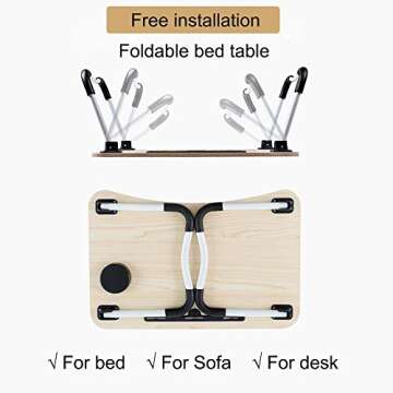 Astoryou Lap Desk - Foldable & Portable Laptop Table