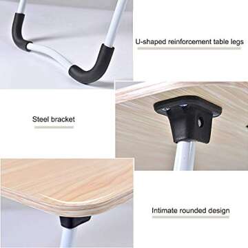 Astoryou Lap Desk - Foldable & Portable Laptop Table