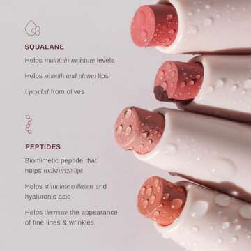 Wander Beauty Lipsetter Dual Cream Lipstick + Lip Liner - Bohemian Blush - Ultra-Smooth, Hydrating Lipstick and Nude Pink Lip Liner with a Soft Matte Finish - Made with Squalane & Peptides (1 Count)