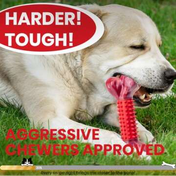 Apasiri Tough Dog Toys for Aggressive Chewers Large Breed, Dog Chew Toys for Aggressive Chewers, Nyl...