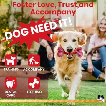 Apasiri Tough Dog Toys for Aggressive Chewers Large Breed, Dog Chew Toys for Aggressive Chewers, Nylon and Rubber, Large Dog Toys Outdoor Teething