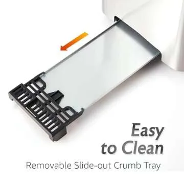 Elite Gourmet ECT5924D SmartToast Digital Long Slot 4 Slice Toaster, 1.5” Wide Slots for Thick Breads & Bagel Function, LED Touch Screen, Countdown Timer, 6 Shades, Stainless Steel