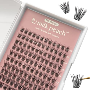 Lash Clusters At-Home Lash Extensions / 10-16mm C-Curl Natural Glam / 120 Clusters/Ultra Thin Band/m...