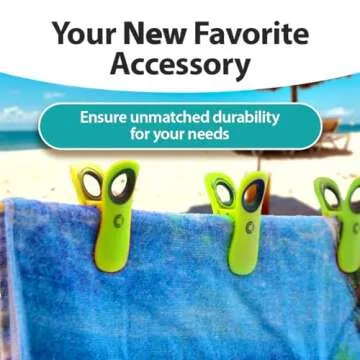 CoreClips Towel Clips for Beach Chairs on Cruise - 2.5” Opening Heavy Duty Beach Chair Clips for Towels, Stainless Steel Fort Clip for Lounge Pool Chairs or Hanging Cloth, Swimsuits, Cruise Essentials