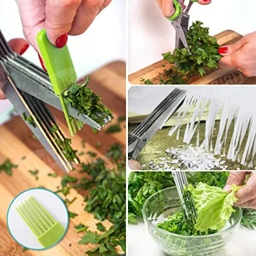 VIBIRIT Herb Scissors - Essential Kitchen Tools Set