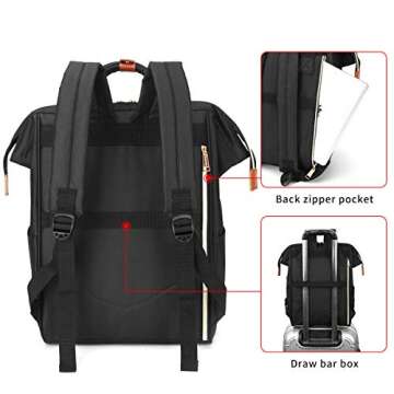 Sowaovut Laptop Backpack 15.6 Inch Casual Daypack Water Resistant Business Travel Backpack for Women men