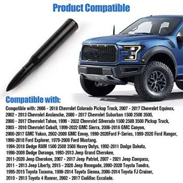Durable BJSIA Universal Car Antenna for Trucks and SUVs