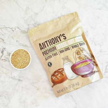Anthony's Premium Steel Cut Oats, 3 lb, Gluten Free, Non GMO, Irish Oatmeal, Whole Grain
