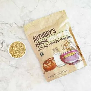 Anthony's Premium Steel Cut Oats, 3 lb, Gluten Free, Non GMO, Irish Oatmeal, Whole Grain
