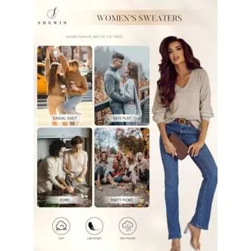 SHEWIN Crochet Sweater for Women in Lightweight Design