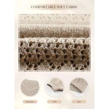 SHEWIN Crochet Sweater for Women in Lightweight Design