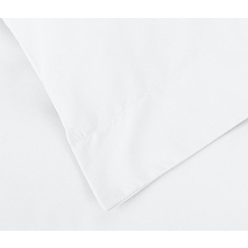 AmazonBasics Lightweight Microfiber Duvet Cover Set - White