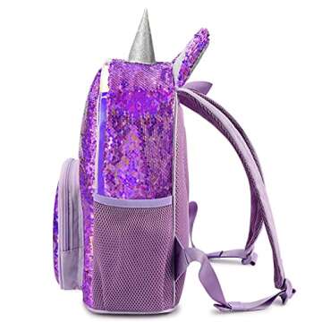 mibasies Unicorn Backpack for Girls - Glitter Design
