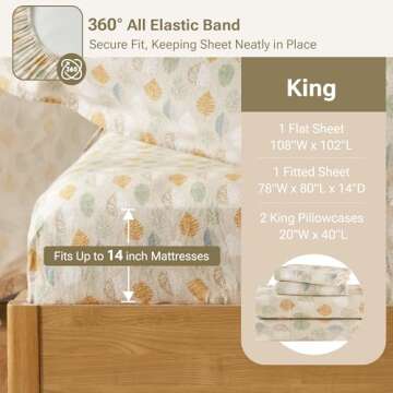 True North Cozy Cotton Flannel Sheet Set - Warm Bedding