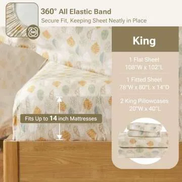 True North Cozy Cotton Flannel Sheet Set - Warm Bedding