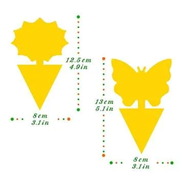 Effective Yellow Sticky Traps for Fruit Flies and Gnats 36 Pack