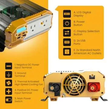 K KRIËGER 2000W Power Inverter for RVs & Camping