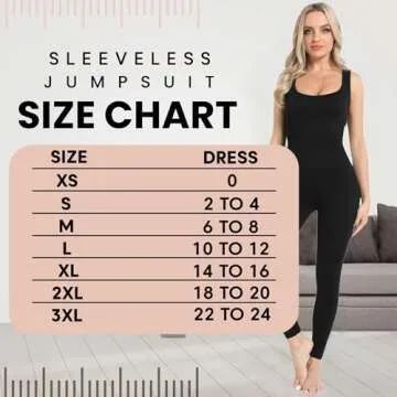 Soo slick Jumpsuits for Women - Tummy Control Square Neck Ribbed Sleeveless | Shapewear Rompers One ...