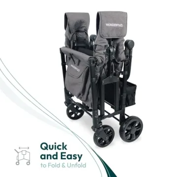 WONDERFOLD W4 Elite Stroller Wagon – Perfect for Family