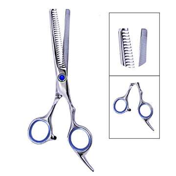 LIGICKY Baby Hair Cutting Scissors Set Professional Safety Round Tip Stainless Steel Hair thinning Shears Bang Hair Scissor for Kids/Salon/Home