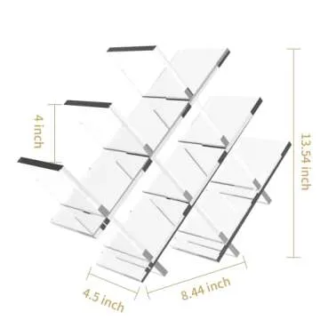 Stylish Acrylic 8-Bottle Wine Rack for Home & Gift