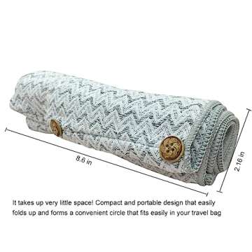 XXOPEN Anti Frizz Microfiber Hair Towel Wrap - 2 Pack