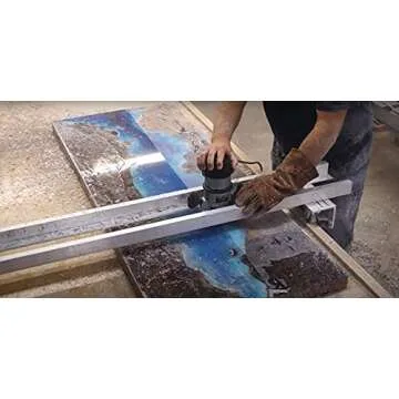 Slab Jig – Router Sled for Woodworking – Levels Wood Slabs Up to 64 Inches Wide! Portable, Durab...