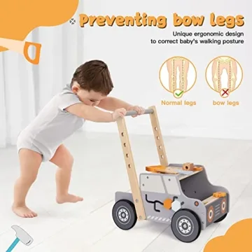 Innovative labebe Baby Push Walker for Toddlers Learning to Walk