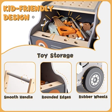 Innovative labebe Baby Push Walker for Toddlers Learning to Walk