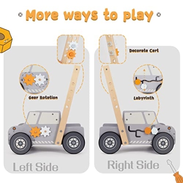 Innovative labebe Baby Push Walker for Toddlers Learning to Walk